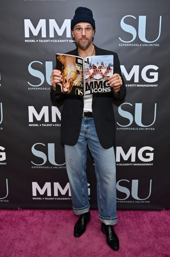 Bravo TV star Luke Gulbranson attends Supermodels Unlimited Magazine's Cover Release Party during New York Fashion Week on February 12 in New York City.