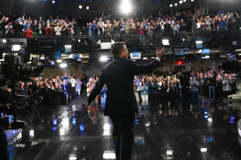 The Late Show with Stephen Colbert during Thursday night's finale.