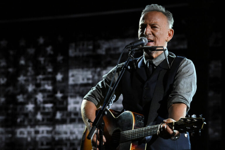 Bruce Springsteen appeared on Wednesday night’s second-to-last episode of The Late Show with Stephen Colbert to perform “Streets of Minneapolis.”
