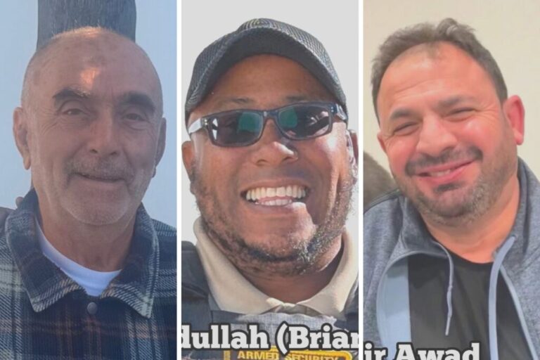 From left to right, Mansour Kaziha, Amin Abdullah and Nadir Awad.