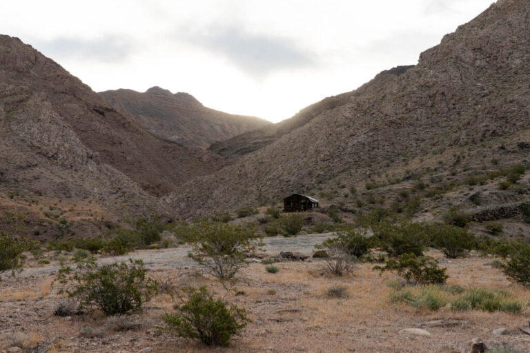 Remains of an abandoned mine in the Nopah Range near Death Valley, California.