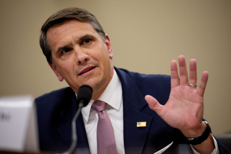Acting U.S. Attorney General Todd Blanche testifies during a House committee hearing on June 2 in Washington, D.C.