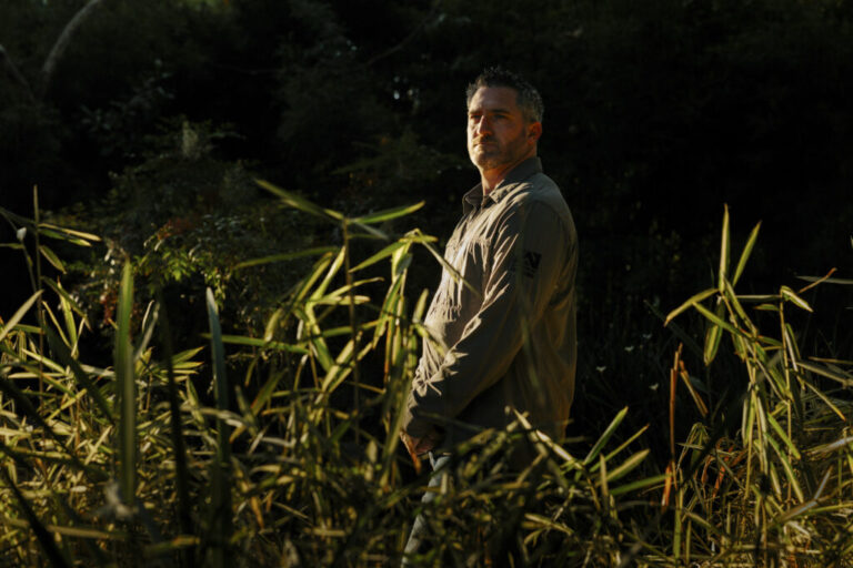John Follmer started to clean and maintain the garden six years ago after finding it in disrepair.