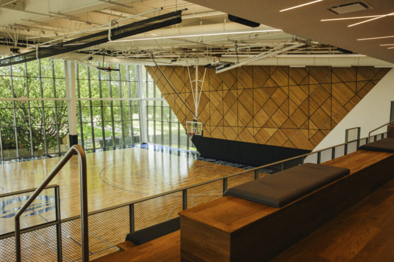 The Center also features an indoor basketball facility.