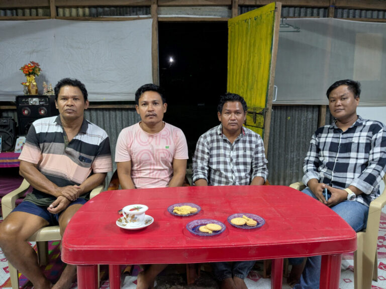 Barnabas Manju (extreme right) and his team from the Great Nicobar Tribal Council say parts of the upcoming Great Nicobar Infrastructure project encroaches on their ancestral land, even though Indian officials had promised them it wouldn’t happen.