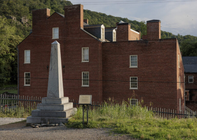 The John Brown Monument at Harpers Ferry National Park.