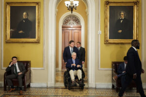 Former Republican Senate Majority Leader Mitch McConnell hospitalized