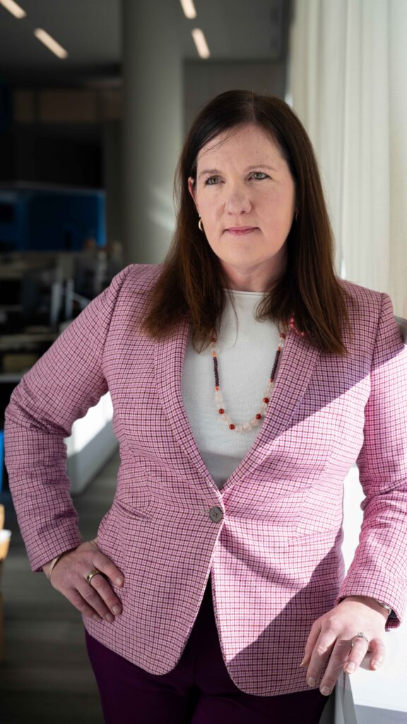 Rebecca Kelly Slaughter was appointed in 2018 to fill a Democratic seat on the Federal Trade Commission. She was fired by the Trump administration in 2024. Her case is going before the Supreme Court.