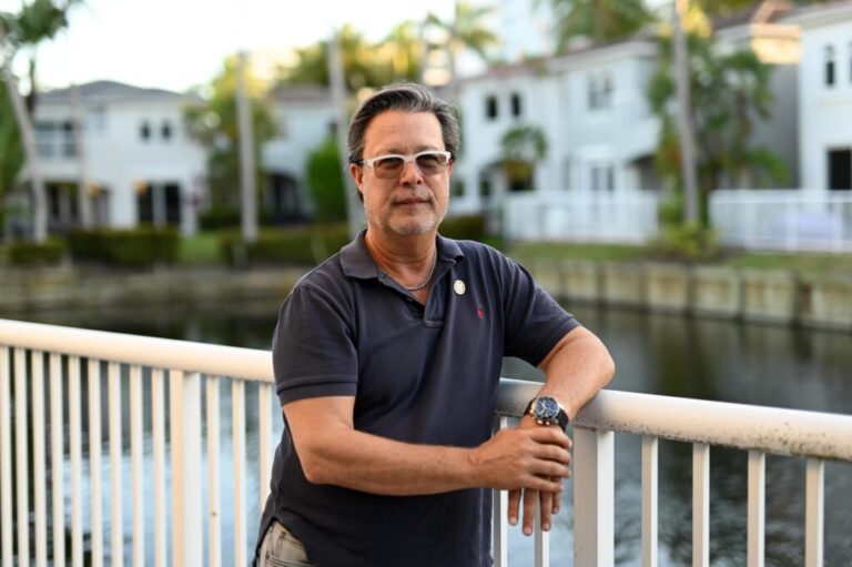 Neil Handler poses for a photo at his home in Doral, Florida on April 28, 2026.