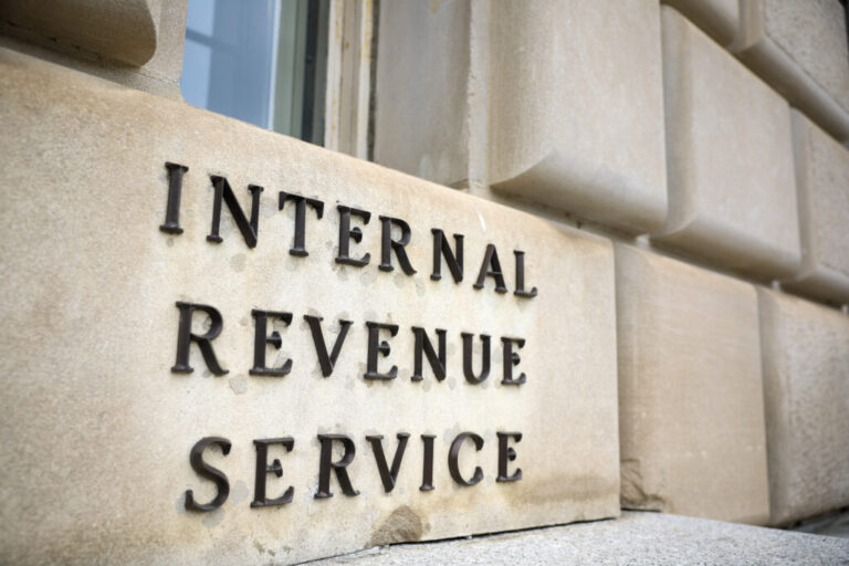 The Internal Revenue Service building is seen in February 2025 in Washington, D.C.