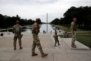 In a first since Trump deployed the guard to D.C., Democrats are sending troops