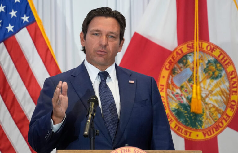 Florida Gov. Ron DeSantis, seen here on Aug. 12, 2025, has signed into law new proof-of-citizenship requirements for voter registration.