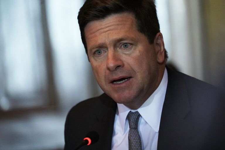 Jay Clayton appears at the Treasury Department on October 16, 2018. President Trump has named the former head of the Securities and Exchange Commission as his pick to serve as Director of National Intelligence.