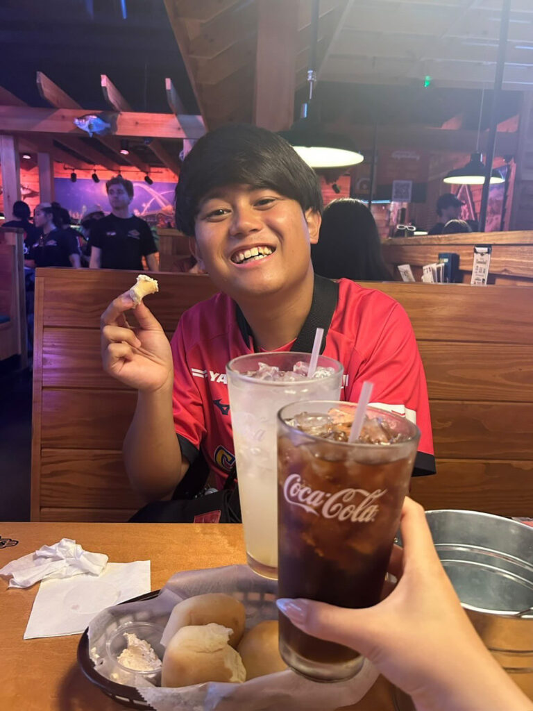 Rinta Goto, a tourist from Japan, enjoys what he describes as