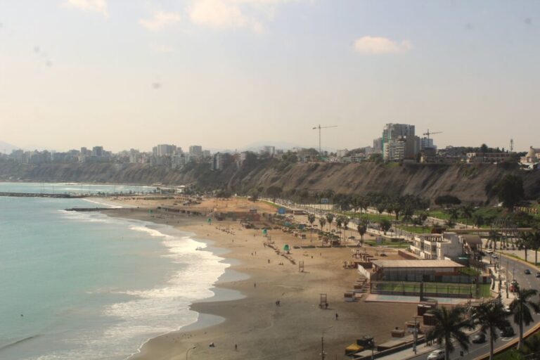 Lima, Peru's beach is bathed in unseasonal winter sunshine as scientists predict a
