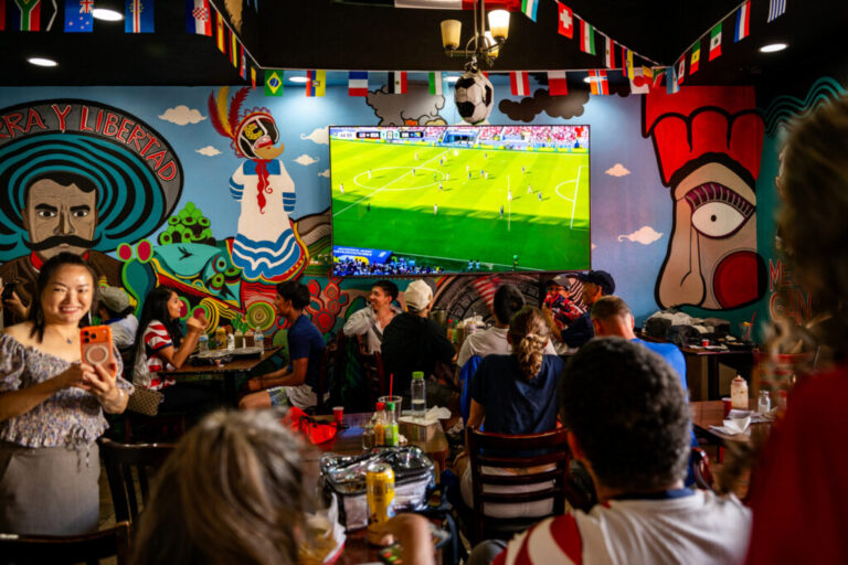 Chicken Meets Rice, a restaurant near the San Francisco Bay Area stadium, hosted a watch party.