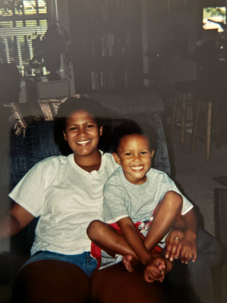 Jessica Neal with her son Jonah Neal when he was a child. As a young adult, he struggled with depression.