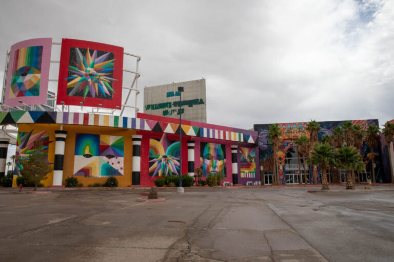 Scenes in Primm, Nevada outside the Prizm Outlets on Wednesday June 24, 2026. Krystal Ramirez for NPR