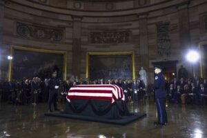 Leaders gather in Washington to pay their final tributes to Lindsey Graham