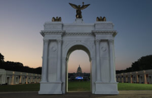 Trump’s arch clears another hurdle, setting up a big debate: Do height limits apply?
