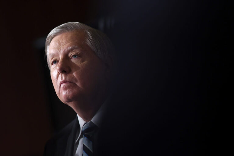Sen. Lindsey Graham, R-S.C., attends a press conference at the U.S. Capitol on August 05, 2022.