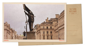 Greetings from London, where Banksy’s flag man is a warning cry