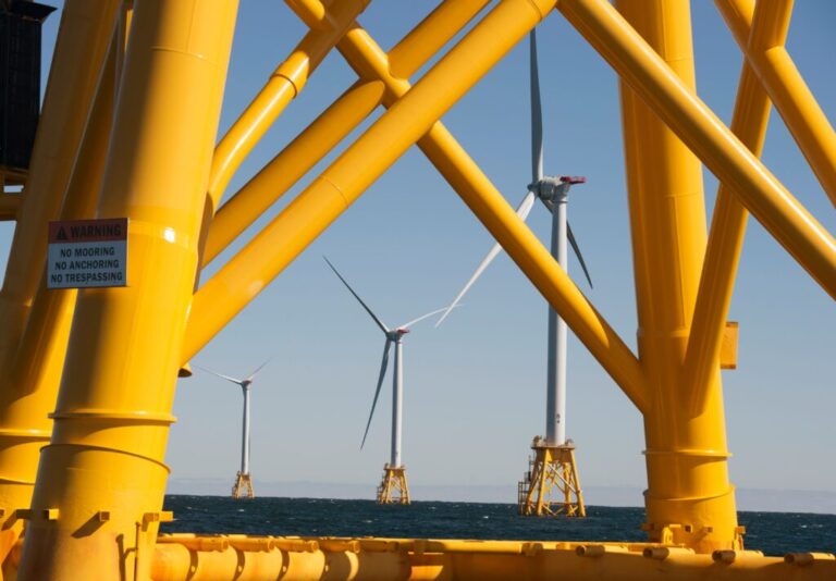 Wind turbines off the coast of Rhode Island. Supporters say offshore wind projects are a valuable resource for meeting rising power demand and ensuring electric reliability.