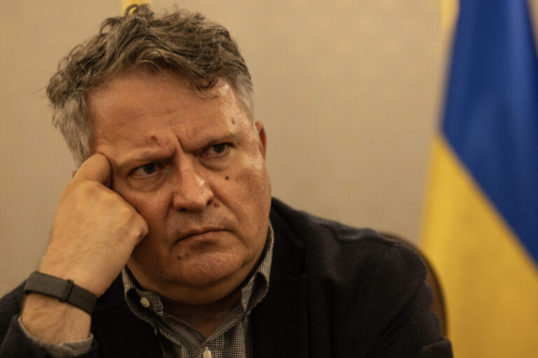 KYIV,UKRAINE - Sergiy Olehovych Kyslytsya is First Deputy Head of the Office of the President of Ukraine. He had previously served as Permanent Representative of Ukraine to the United Nations. (Photo by Paula Bronstein/for NPR)