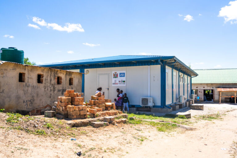 A shuttered USAID clinic in Kitwe, Zambia. The clinic provided free HIV medications and treatment to the community until it was suddenly closed in January.