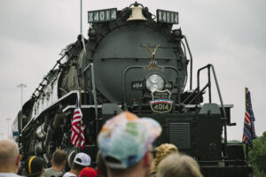 The biggest steam locomotive is whistle-stopping across the U.S.