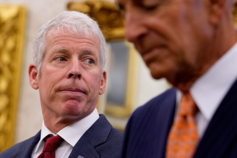 Energy Secretary Chris Wright at an Oval Office meeting earlier this month,