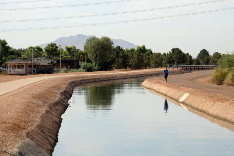 Well infrastructure and a Salt River Project canal in Gilbert on August 26, 2026.