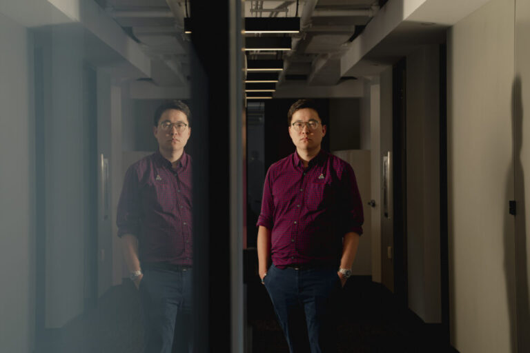 Daniel Kim, a structural engineer with the U.S. Army Corps of Engineers and president of IFPTE Local 98, poses for a portrait in New York, NY, on July 29, 2026.