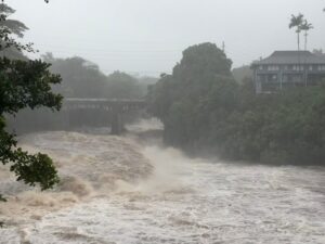 Lala is again a tropical storm, sending drenching rain and winds across Hawaii
