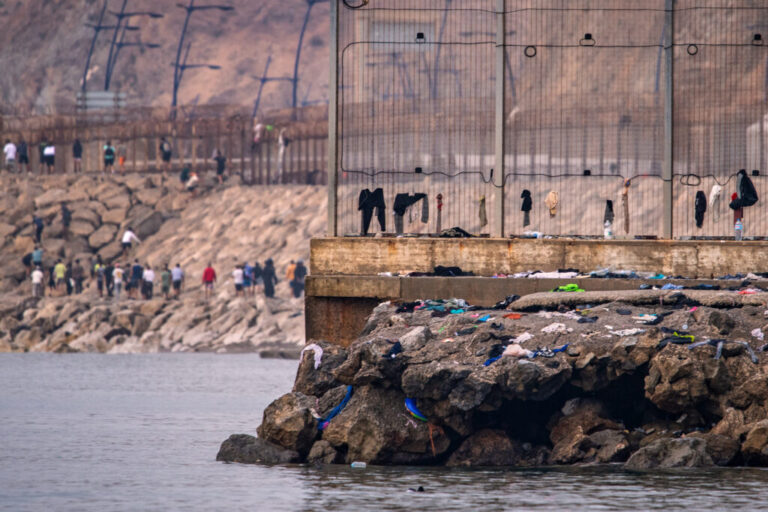 Migrants return to Morocco from the Spanish enclave of Ceuta, Saturday, Aug. 1, 2026.
