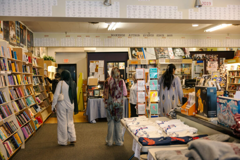 People browse at Bookends.