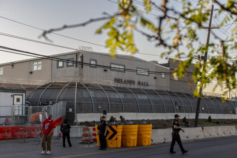 Delaney Hall detention center in Newark, NJ on June 3, 2026.  An NPR review has found that the grievance system in immigration detention, originally designed as a way to report violations of detention standards, is now barely operational.