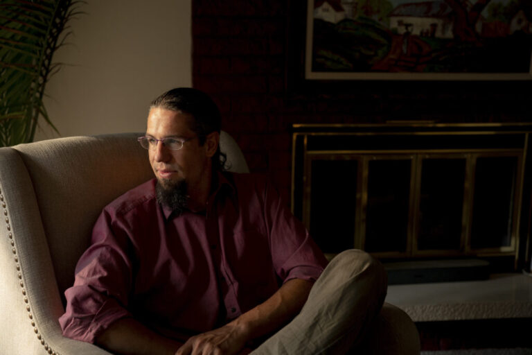 Bajun Mavalwalla II at his home in Spokane, Wash. on July 29, 2026. He awaits an appeals case after being convicted earlier this year on conspiracy charges after attending an ICE protest.