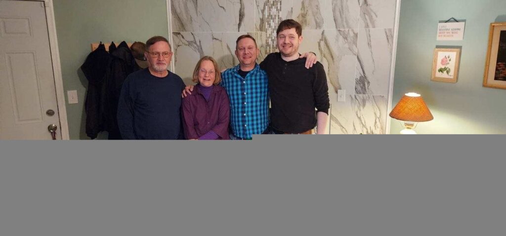 From left to right: Tom, Mabel, Chad and Ross Lago