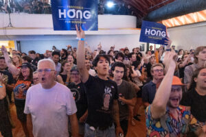 These swing voters in Nevada say they are not dismissing socialist candidates