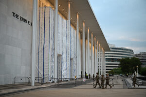 Beatty files emergency request to stop Trump’s name from returning to Kennedy Center