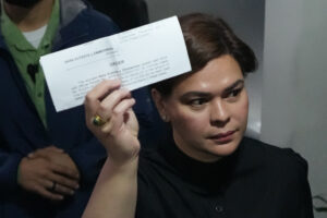 Philippines Vice President Sara Duterte posts bail after arrest