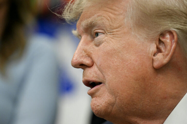 President Trump speaks about healthcare in the Oval Office of the White House in Washington, D.C., on Sept. 18.
