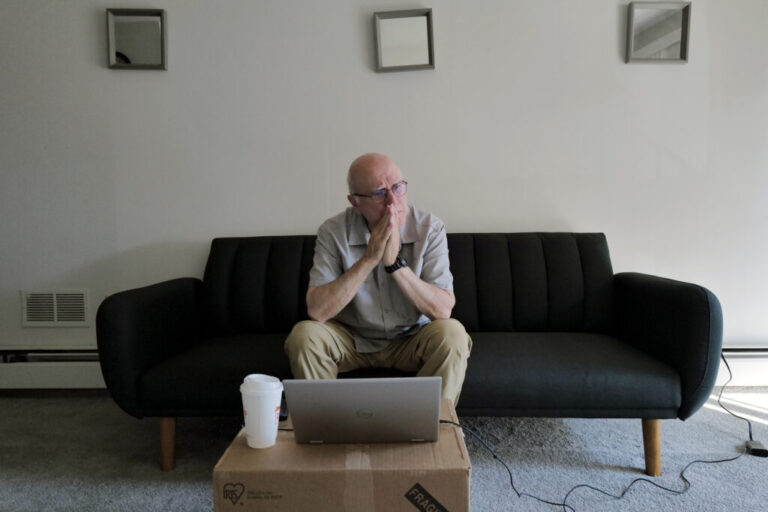 Judge George D. Pappas poses for a photo in his home on July 30, 2025 in Nashua, NH.