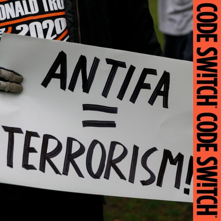 A sign at a 2019 protest reading