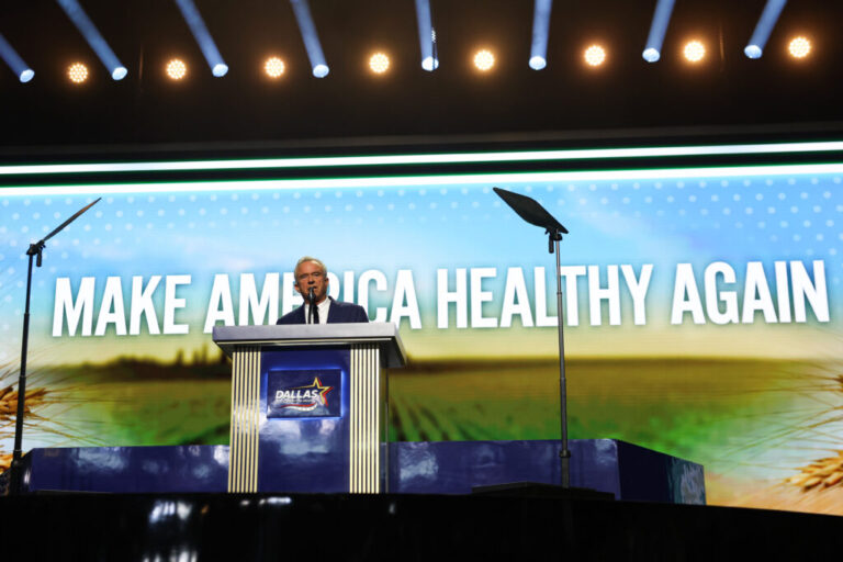 Health Secretary Robert F. Kennedy Jr. touts his MAHA priorities at the Republican National Committee's midterm gathering on Sept. 10 in Dallas.
