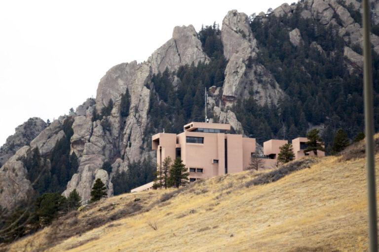 The National Center for Atmospheric Research is seen above Boulder, Colo., in December.
