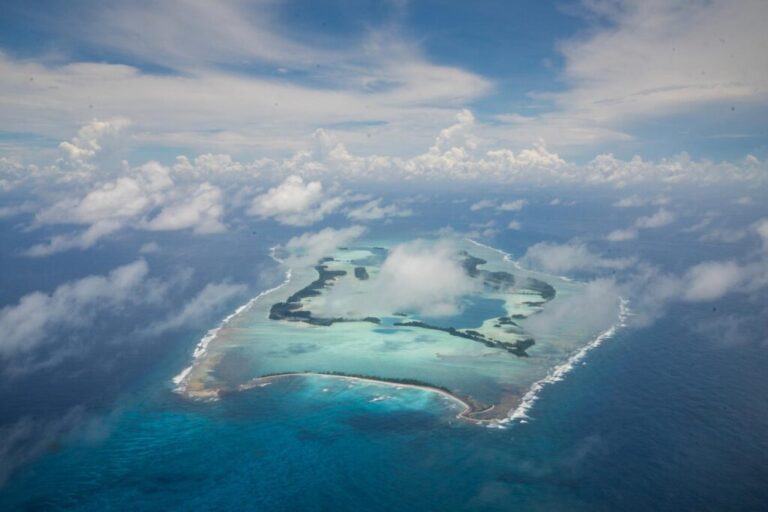 Palmyra Atoll in the Pacific Ocean, seen from above