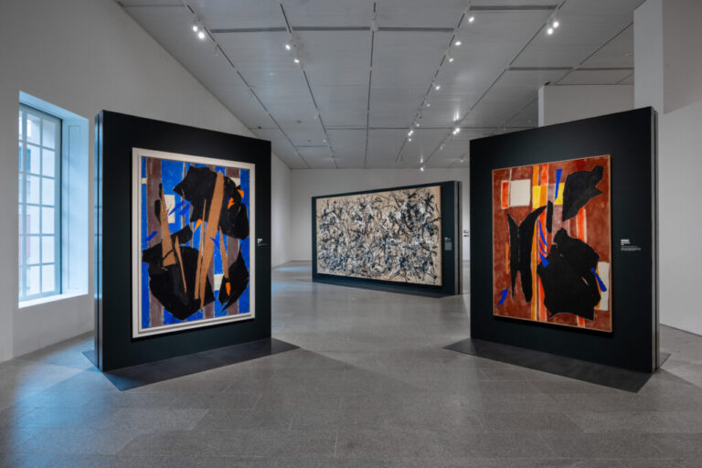 Installation view of Krasner and Pollock: Past Continuous, on view at The Metropolitan Museum of Art, Oct. 4, 2026 – Jan. 31, 2027.